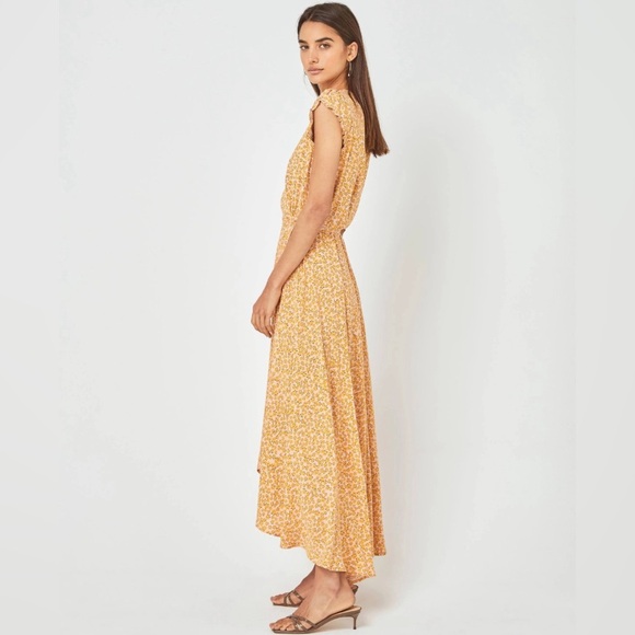 NWT Auguste the Label Dean Sierra Wrap Maxi Dress Yellow, Size 8 - Picture 5 of 16